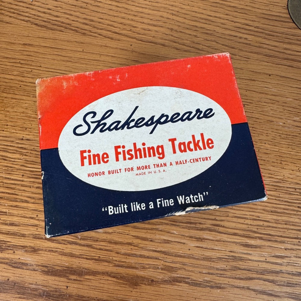 Vintage Shakespeare WonderCast 1795 Fishing Reel Box Manual & Registration Card